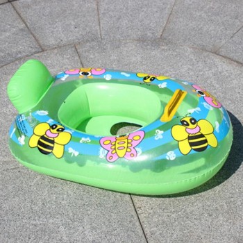 PVC Inflatable Kids Childrens Baby Seat Swimming Swim Ring Pool Aid Trainer Beach Float Boat 65*45cm