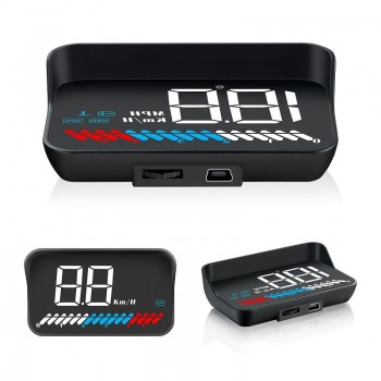 Auto M7 HUD Car Head Up Display OBD GPS Dual System Universal for All Cars Speedometer Windshield Projector with Lens KM/H MPH