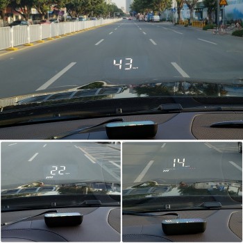 Auto M7 HUD Car Head Up Display OBD GPS Dual System Universal for All Cars Speedometer Windshield Projector with Lens KM/H MPH