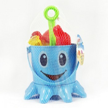 7pcs/Set Summer Water Beach Toys Kids Children Seaside Octopus Bucket Sand Spoon Hourglass Kettle Rake Kit Sea Molds Funny Tools