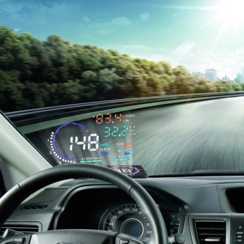 Car HUD Head Up Display A8 5.5 OBD II Car Windshied Reflective Screen Speed Display Multi-function Vehicle-Mounted