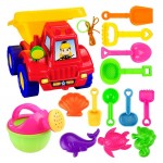 14PCS Kids Beach Sand Play Toys Sand Water Toys Kids Seaside Bucket Shovel Rake Kit Play Toy Children Dredging Tools