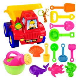 14PCS Kids Beach Sand Play Toys Sand Water Toys Kids Seaside Bucket Shovel Rake Kit Play Toy Children Dredging Tools