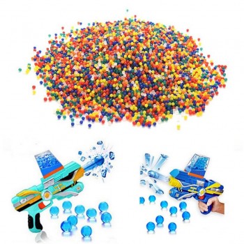 3000pcs colored soft crystal water paintball gun bullet growing crystal water balls soil water beads water gun toys 15 packet