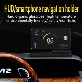 Universal H6 Smartphone Projector HUD Head Up Display Holder Car GPS Navigator Car Mount Stand Phone Holder Non-slip Mat