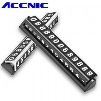 Accnic L4 Car Luminous Phone Number Creative Car Parking Card Stop Sign 4 Sets Digital Temporary Stop Sign Hiding Card Plate