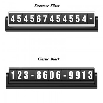 Accnic L4 Car Luminous Phone Number Creative Car Parking Card Stop Sign 4 Sets Digital Temporary Stop Sign Hiding Card Plate