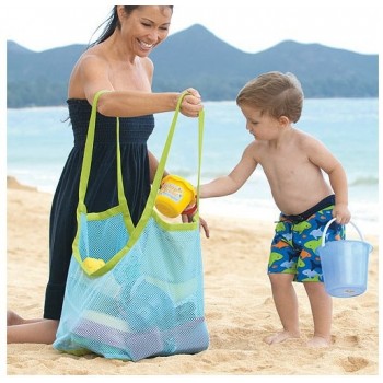 1 Pc Kids Baby Sand Away Carry Beach Toys Pouch Tote Mesh Large Children Storage Toy Collection Sand Away Beach Mesh Tool