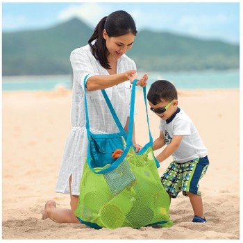 1 Pc Kids Baby Sand Away Carry Beach Toys Pouch Tote Mesh Large Children Storage Toy Collection Sand Away Beach Mesh Tool