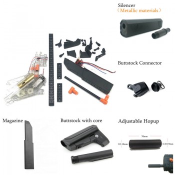 Toy mag-fed Kriss Vector V2 Toy Gel Ball Gun Accessories Children Outdoor Hobby water guns