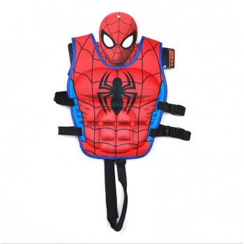 Childrens Super Hero Swimming Jackets Buoyant Vest Baby Kids Floating Iron Man Spiderman Clothes Bubble Lifebuoy Lifesaving