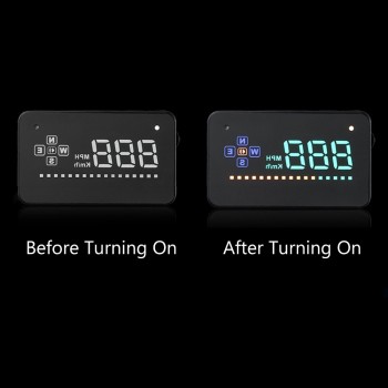 3.5 Screen GPS Speedometer Digital car speedometer A2 HUD With Anti-slip Pad Vehicle Speeding Warning Car Head Up Display
