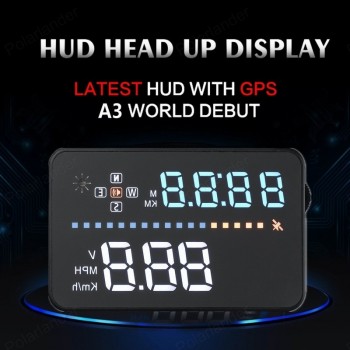 A3  3.5 inch  screen 
 Head Up Display  Speeding Warning  Brand new   Interface Satellites Time  hot sale  GPS Hud With OBD