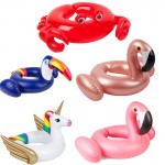 Inflatable Ride-ons Flamingo unicorn Water Toy Pool Rafts For Children Swim Leanring Tool Floating Kids Swim Pool Rafts Rings