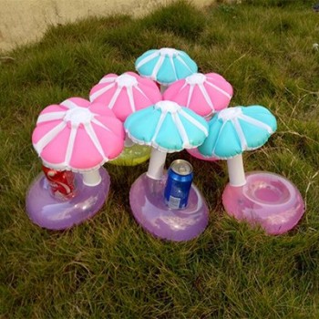 PIKAALAFAN Float Inflatable Umbrella Tree Drink Cup Holder Mini Drink Pool Toy Outdoor Swimming Pool Beach Party Supplies