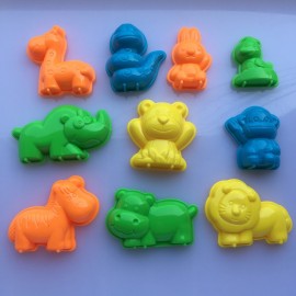 10 PCS Set Animals Sand Clay Tool Beach Toys Novelty Pyramid Mold Building Model For Kids Child Baby Out Fun Toys on Holiday