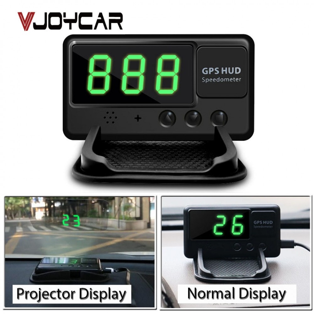 VJOYCAR C60 HUD Head Up Display GPS Car Speed Projector Windshield Speedometer Alarm Better Than A100 A100s OBD Hud OBD2 Gauge