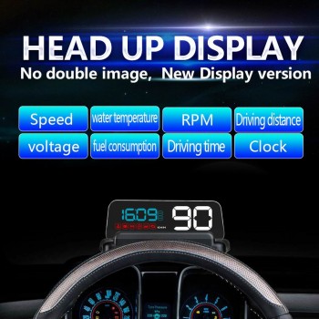 VJOYCAR T900 HUD Head Up Display Car GPS Speedometer Windshield Projector With Reflection Board C500 OBD2 Gauge Diagnostic Tool