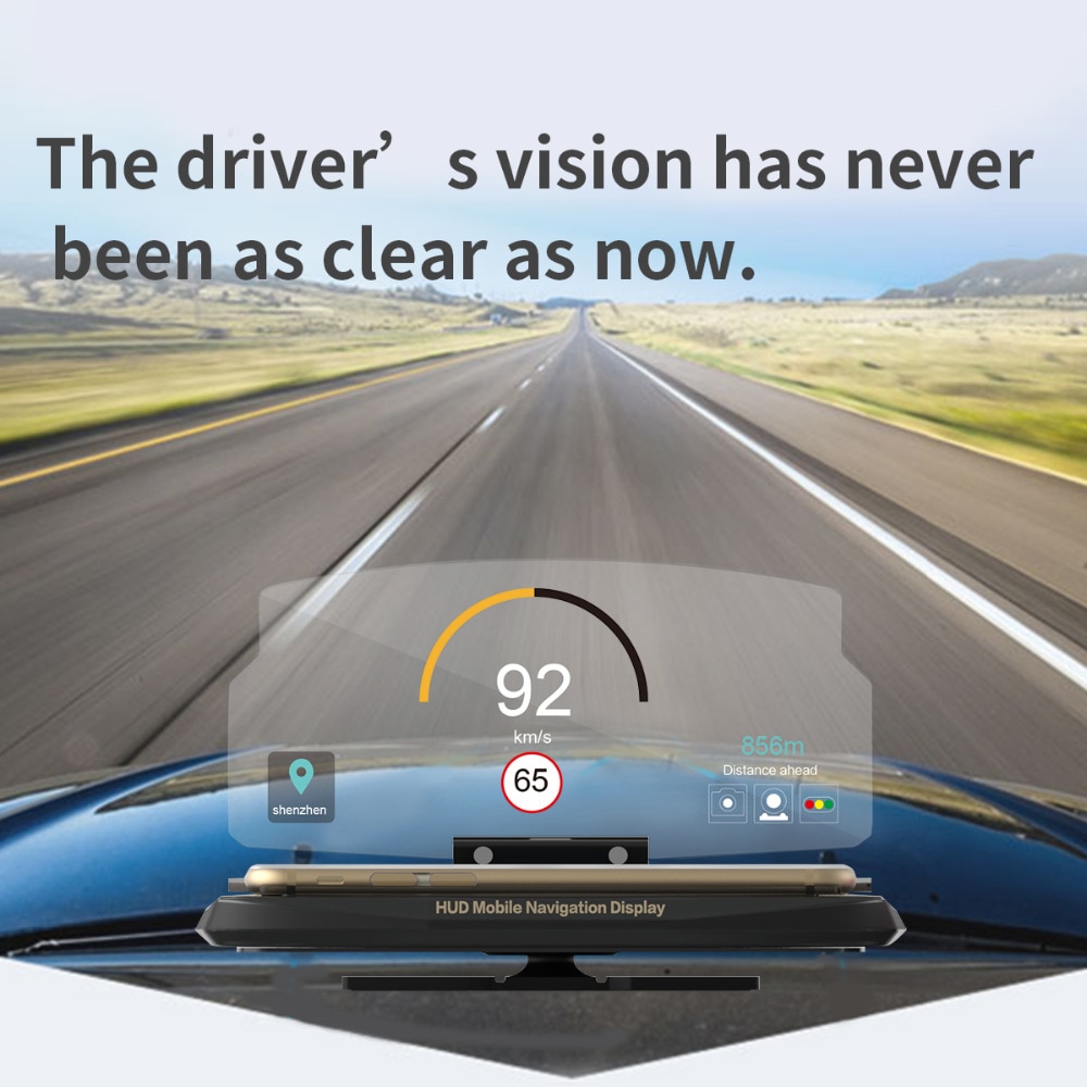 car smartphone holder GPS navigation car smartphone HUD stand bracket projection for iPad iPhone Samsung Huawei Xiaomi