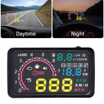 5.5 Inch OBDII OBD2 Port Car Hud Head Up Display KM/h MPH Overspeed Warning Windshield Projector Alarm System