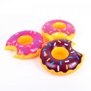 Hotsale PVC Inflatable Water Supplies Toys Cup Pad Inflatable Water Floating Drink Cup Seat Water Fun