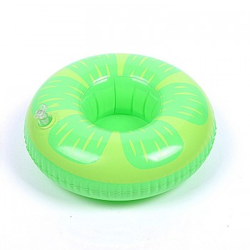 Hotsale PVC Inflatable Water Supplies Toys Cup Pad Inflatable Water Floating Drink Cup Seat Water Fun