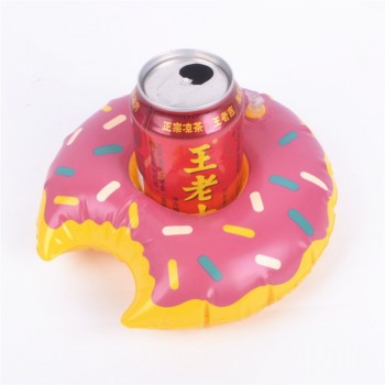 Hotsale PVC Inflatable Water Supplies Toys Cup Pad Inflatable Water Floating Drink Cup Seat Water Fun