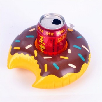 Hotsale PVC Inflatable Water Supplies Toys Cup Pad Inflatable Water Floating Drink Cup Seat Water Fun
