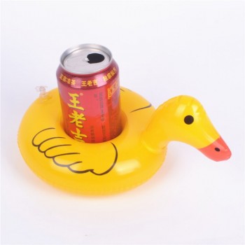 Hotsale PVC Inflatable Water Supplies Toys Cup Pad Inflatable Water Floating Drink Cup Seat Water Fun