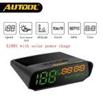 AUTOOL X100S Universal Car HUD GPS Speedometer MPH/KM/h LED Head UP Display Digital Auto Speed Overspeed Alarm For All Vehicles