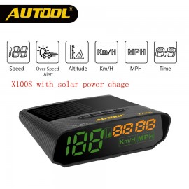 AUTOOL X100S Universal Car HUD GPS Speedometer MPH/KM/h LED Head UP Display Digital Auto Speed Overspeed Alarm For All Vehicles