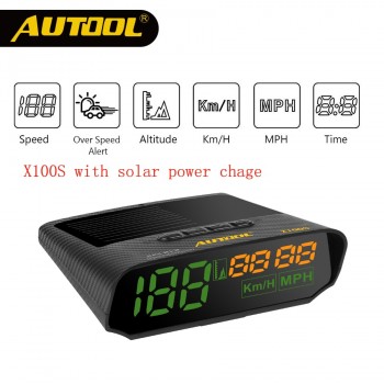 AUTOOL X100S Universal Car HUD GPS Speedometer MPH/KM/h LED Head UP Display Digital Auto Speed Overspeed Alarm For All Vehicles