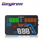 GEYIREN 5.5 OBDII Car HUD OBD2 Port Head Up Display Q700 Speedometer windshield projector auto hud head-up display a100 hud