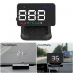 3.5mm Universal Car HUD GPS Speedometer Speedo Head Up Display Digital Over Speed Alert Windshield Projetor Auto Navigation