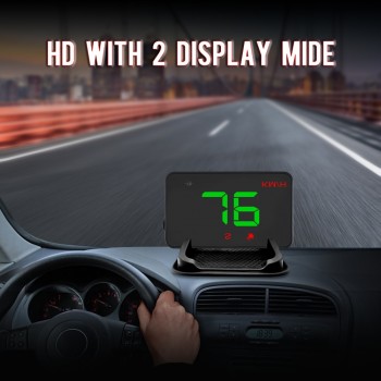 3.5mm Universal Car HUD GPS Speedometer Speedo Head Up Display Digital Over Speed Alert Windshield Projetor Auto Navigation