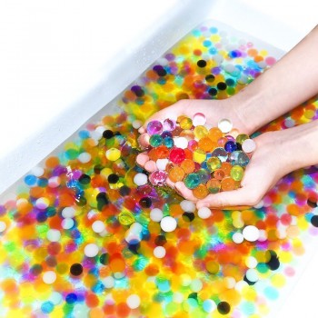 20000 pcs/box Water gun bullet Seven multi colors soft crystal water paintball bullet grow water beads balls water toy