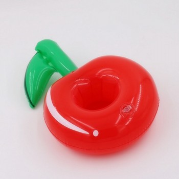 PIKAALAFAN Mini Inflatable Cup Holder Small Flamingo Floating Crab Cute Cartoon Animal Fruits Toy Pool Bathing Party Decoration