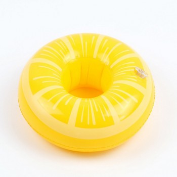 PIKAALAFAN Mini Inflatable Cup Holder Small Flamingo Floating Crab Cute Cartoon Animal Fruits Toy Pool Bathing Party Decoration