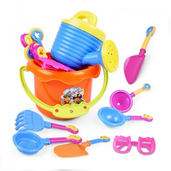 9 pieces kids Beach Toys sandbox toys set summer toy for kids Sand Play Toys With Kettle