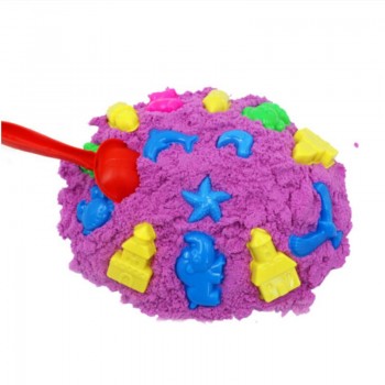 Colorful Space Magic Sand Play Fun Little Toys Sculpts Castle Architecture Set 59 pcs Molds Tool Kit , A Kinetic Sensory Art