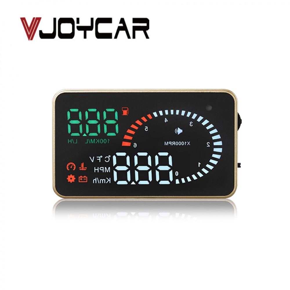 VJOYCAR 3 Car Hud Auto Head Up Display OBD Car Speedometer OBDii Plug OBD2 Gauge Over Speed Voltage Alarm Windshield Projector