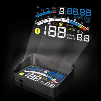 Car HUD Head Up Display Speedometer For Car OBDII EOBD Universal Digital OverSpeed Alarm Hud Display E4 For All Vehicle