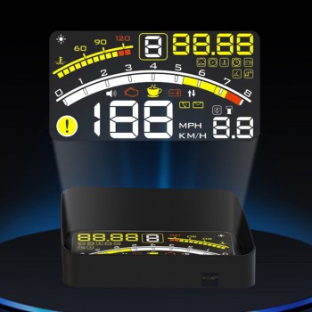 Car HUD Head Up Display Speedometer For Car OBDII EOBD Universal Digital OverSpeed Alarm Hud Display E4 For All Vehicle