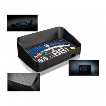Car HUD Head Up Display Speedometer For Car OBDII EOBD Universal Digital OverSpeed Alarm Hud Display E4 For All Vehicle