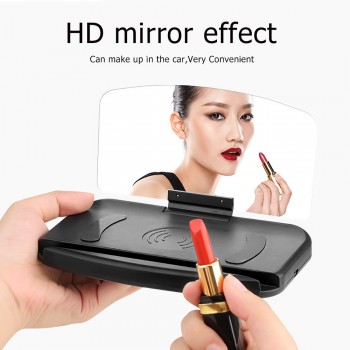 Wireless Charger Car With Display Board Bracket HUD Car Navigation Support Power Bank for iPhone X 8 7 Samsung S7 S8 S9 Plus Rat
