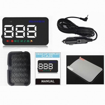 Car HUD GPS Speedometer Head Up Display Digital Over Speed Alert Windshield Projetor Auto Navigation