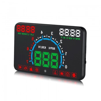 Car-Styling E350 5.8 Screen HUD Car Head Up Display Engine Fault Fuel Alarm Speedometer Car Speed Projector