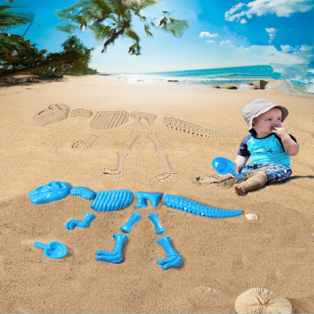 2018 Summer New 1 Set Children Beach Sand Play Toys Dinosaur Sand Printed Toy Set Color Random Beach Sand Play Toys
