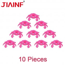JIAINF Water toys Pink Crab drinks cup holder PVC inflatable pool buoy party decoration water recreation kids bathing 10pcs/lot
