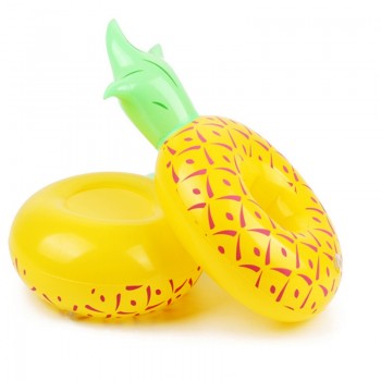 PIKAALAFAN PVC Inflatable Fruit Water Cup Holder Inflatable Water Floating Drink Cup Pineapple Lemon Cup Holder Pool Toys